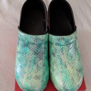 Like new Sanita mint professional clogs.Size 38